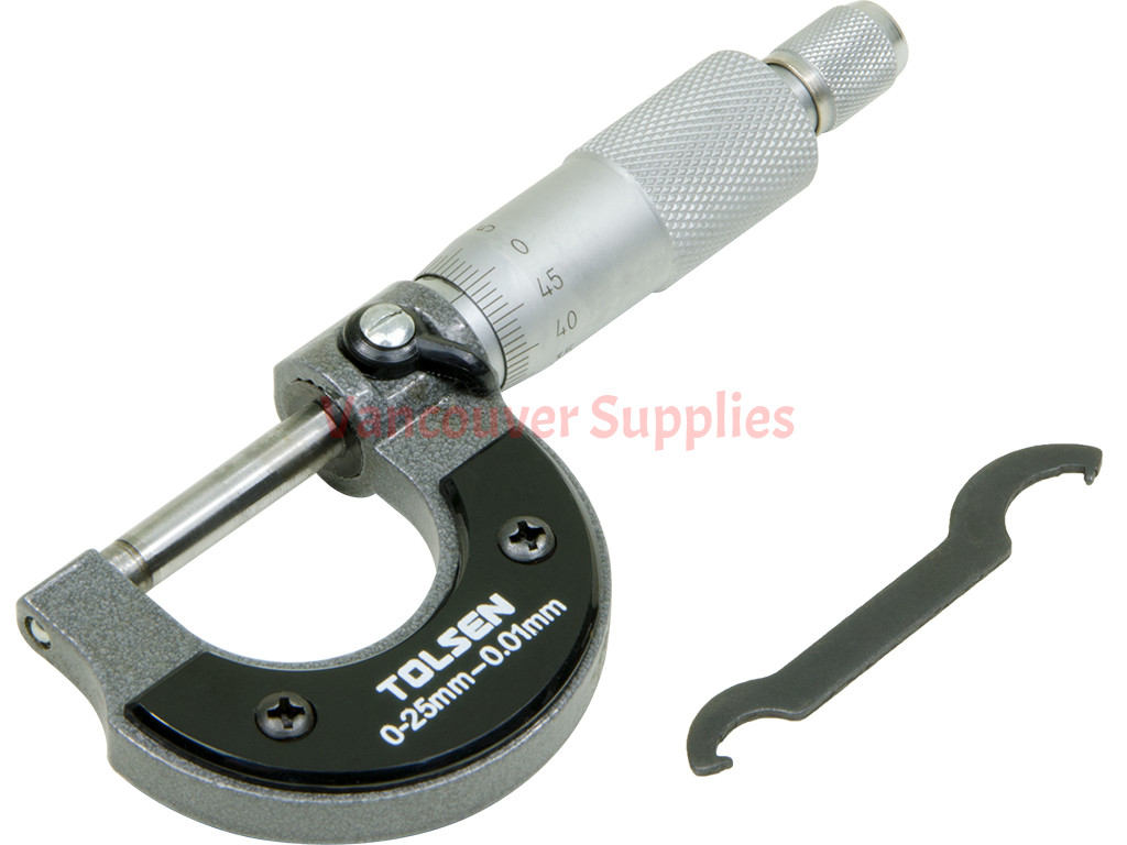 0 25mm External Metric Gauge Micrometer Machinist Measuring